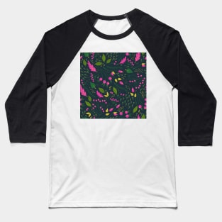 Colorful pattern with autumn plants Baseball T-Shirt